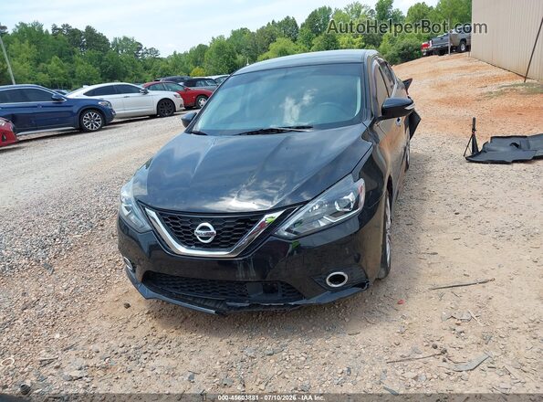 3N1AB7AP0JY267961 2018 NISSAN SENTRA Black უკანა სალონის ხედი