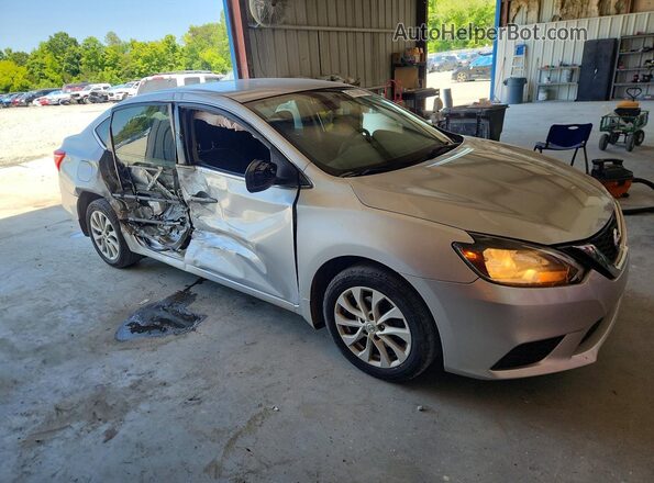 3N1AB7AP0JY268091 2018 NISSAN SENTRA Silver Передня права чверть
