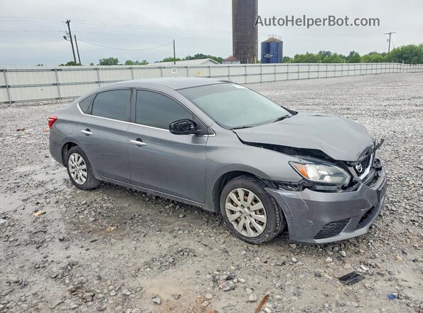 3N1AB7AP0JY290690 2018 NISSAN SENTRA Серый Передняя правая четверть