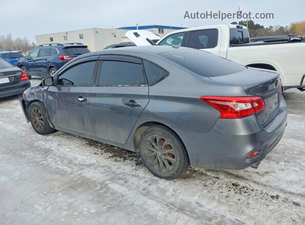 3N1AB7AP0JY321789 2018 NISSAN SENTRA Серый Задняя левая четверть