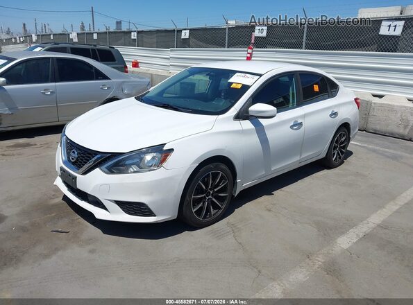 3N1AB7AP0JY324224 2018 NISSAN SENTRA White Առջևի ձախ երեք քառորդ տեսարան