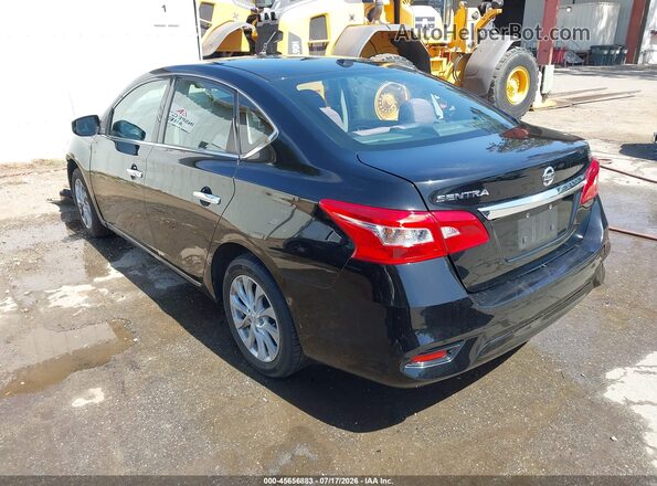 3N1AB7AP0KL613540 2019 NISSAN SENTRA Black Trasero izquierdo