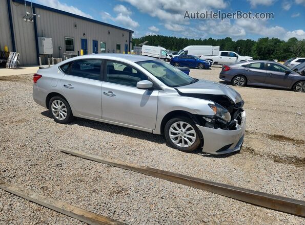 3N1AB7AP0KL615109 2019 NISSAN SENTRA Gray Widok wnętrza 360 stopni