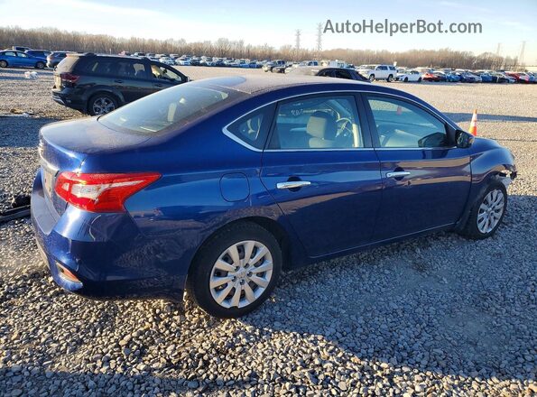 3N1AB7AP0KY210676 2019 NISSAN SENTRA Blue უკანა მარჯვენა