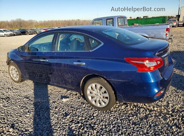 3N1AB7AP0KY210676 2019 NISSAN SENTRA Blue უკანა მარცხენა