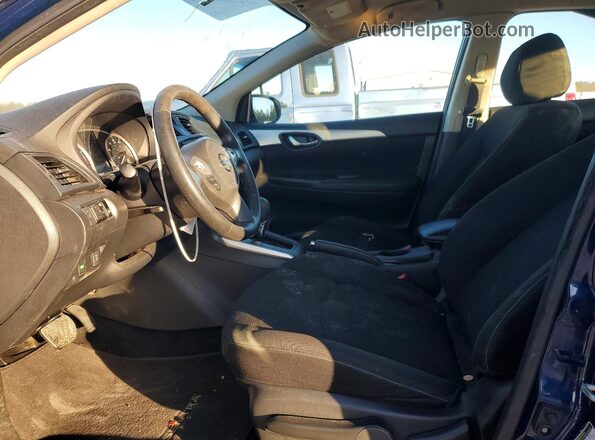 3N1AB7AP0KY210676 2019 NISSAN SENTRA Blue წინა სალონის ხედი