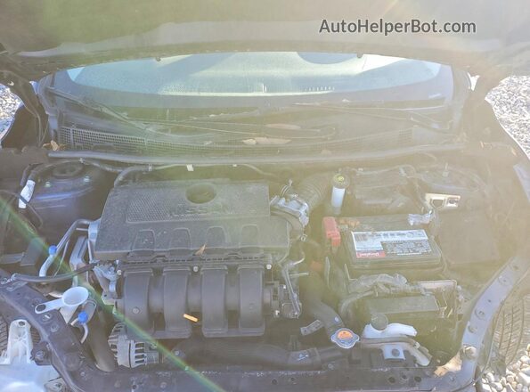 3N1AB7AP0KY210676 2019 NISSAN SENTRA Blue უკანა სალონის ხედი