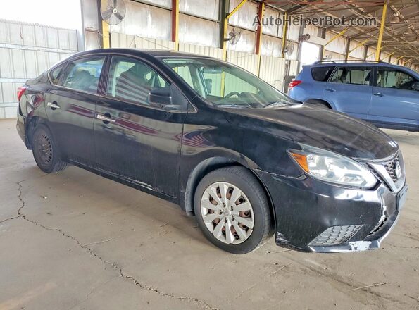 3N1AB7AP0KY217319 2019 NISSAN SENTRA Black წინა მარჯვენა