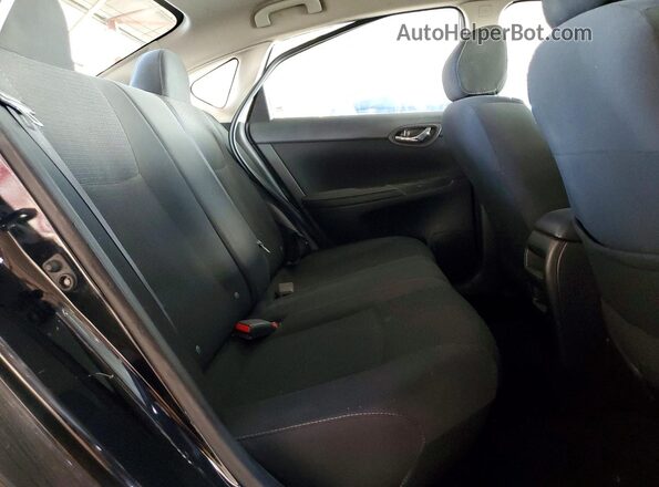 3N1AB7AP0KY217319 2019 NISSAN SENTRA Black უკანა სავარძლების ხედი