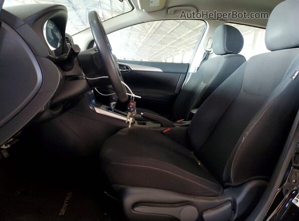 3N1AB7AP0KY217319 2019 NISSAN SENTRA Black წინა სალონის ხედი