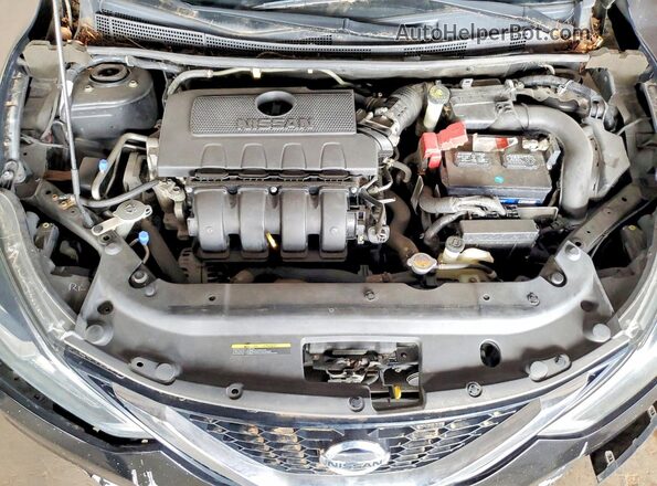 3N1AB7AP0KY217319 2019 NISSAN SENTRA Black უკანა სალონის ხედი