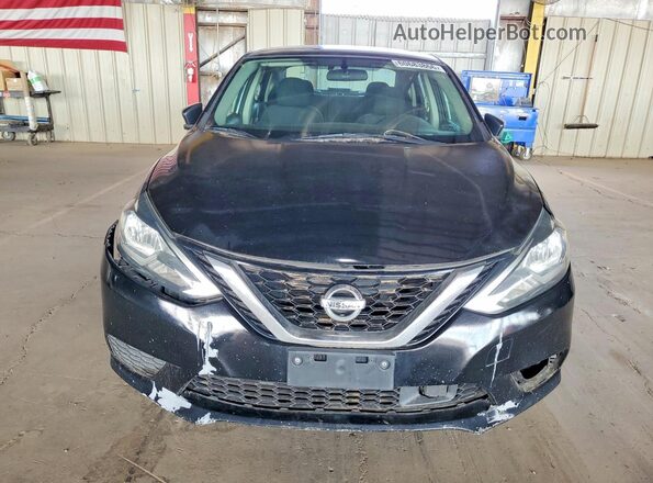 3N1AB7AP0KY217319 2019 NISSAN SENTRA Black წინა ხედი
