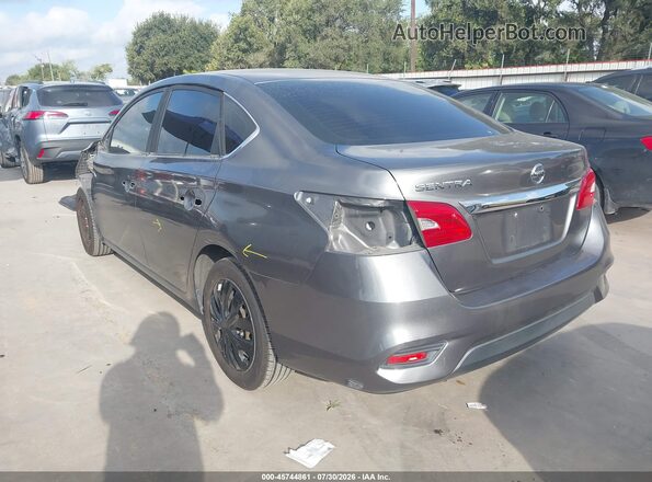 3N1AB7AP0KY240681 2019 NISSAN SENTRA Gray Trasero izquierdo