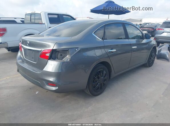 3N1AB7AP0KY240681 2019 NISSAN SENTRA Gray Trasero derecho