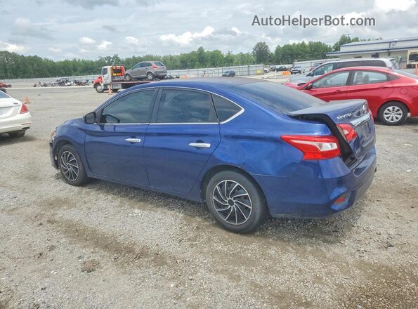 3N1AB7AP0KY241362 2019 NISSAN SENTRA Blue Tył lewy