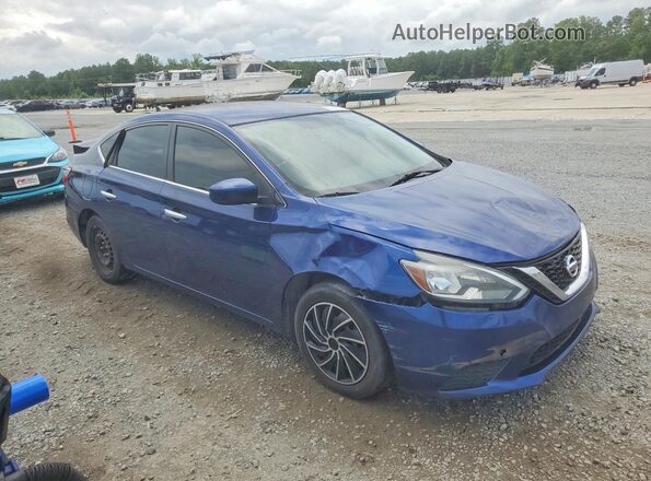 3N1AB7AP0KY241362 2019 NISSAN SENTRA Blue Przód prawy