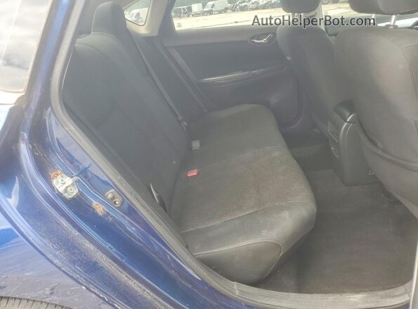3N1AB7AP0KY241362 2019 NISSAN SENTRA Blue Widok tylnych siedzeń