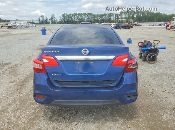 3N1AB7AP0KY241362 2019 NISSAN SENTRA Blue Widok z tyłu