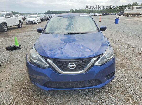 3N1AB7AP0KY241362 2019 NISSAN SENTRA Blue Widok z przodu