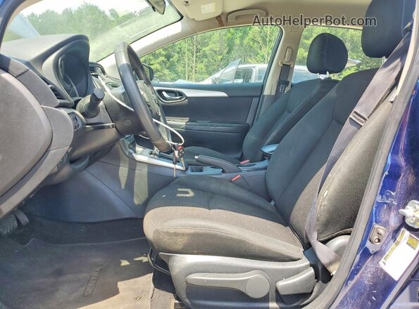 3N1AB7AP0KY255438 2019 NISSAN SENTRA Blue წინა სალონის ხედი