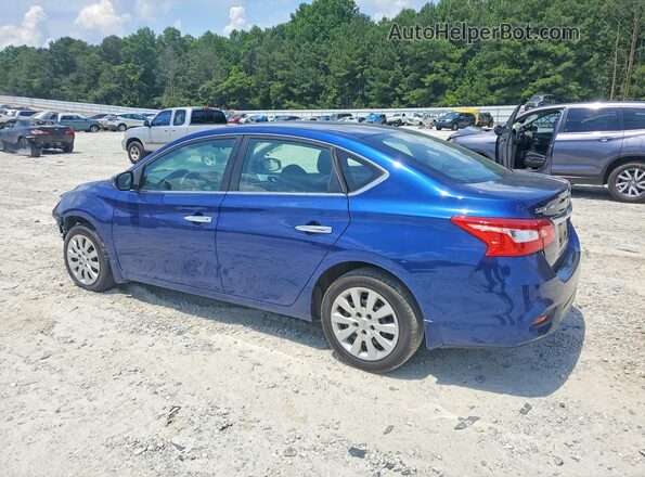 3N1AB7AP0KY255438 2019 NISSAN SENTRA Blue უკანა მარცხენა