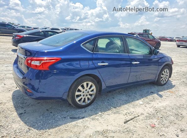 3N1AB7AP0KY255438 2019 NISSAN SENTRA Blue უკანა მარჯვენა