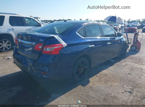 3N1AB7AP0KY259232 2019 NISSAN SENTRA Blue Trasero derecho