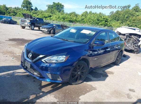 3N1AB7AP0KY259232 2019 NISSAN SENTRA Blue Vista tres cuartos delantera izquierda