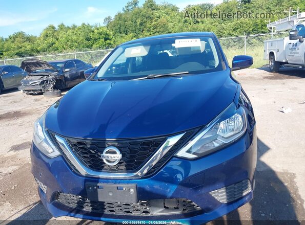 3N1AB7AP0KY259232 2019 NISSAN SENTRA Blue Vista del cuadro de instrumentos