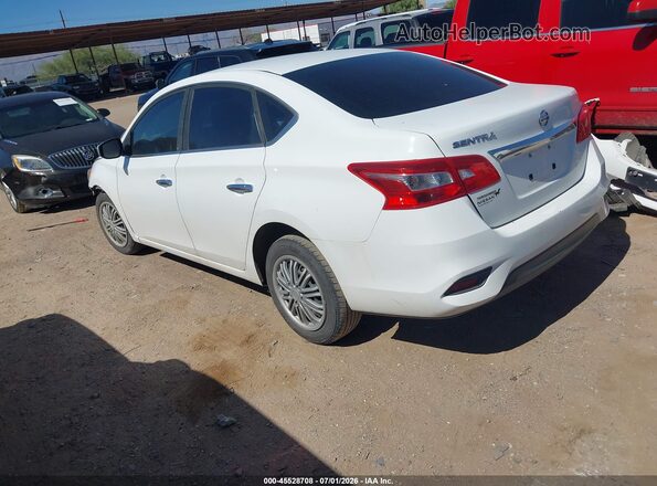 3N1AB7AP0KY262714 2019 NISSAN SENTRA White Հետևի ձախ