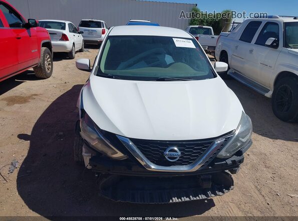 3N1AB7AP0KY262714 2019 NISSAN SENTRA White Սալոնի հետևի տեսք