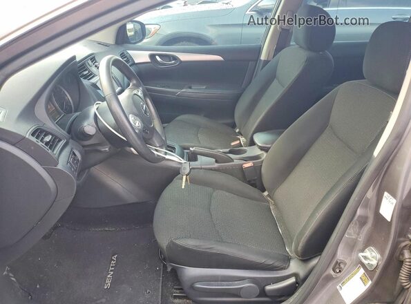 3N1AB7AP0KY264950 2019 NISSAN SENTRA Gray Front interior view