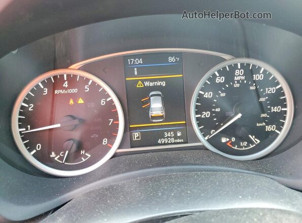 3N1AB7AP0KY264950 2019 NISSAN SENTRA Gray Instrument cluster view