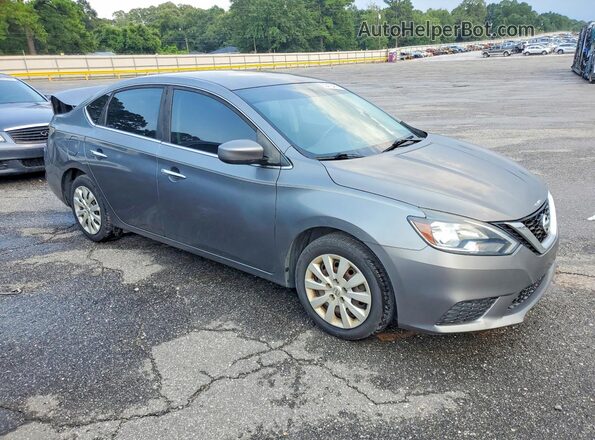 3N1AB7AP0KY264950 2019 NISSAN SENTRA Gray Front right