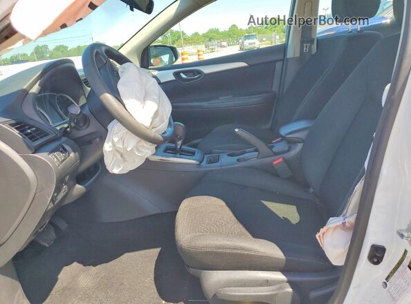 3N1AB7AP0KY272336 2019 NISSAN SENTRA White Вид салону спереду