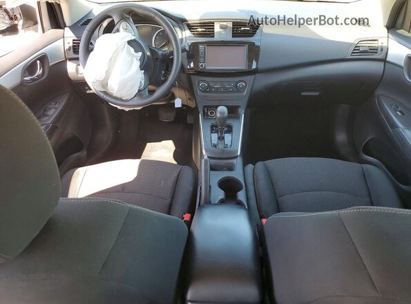3N1AB7AP0KY272336 2019 NISSAN SENTRA White Вид панелі приладів