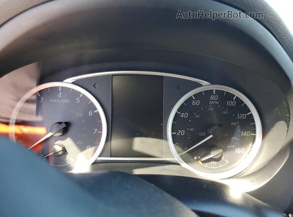 3N1AB7AP0KY272336 2019 NISSAN SENTRA White Вид щитка приладів