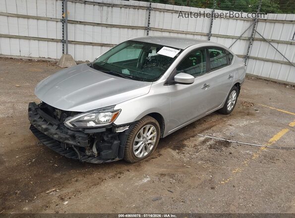 3N1AB7AP0KY278007 2019 NISSAN SENTRA Silver Vista tres cuartos delantera izquierda
