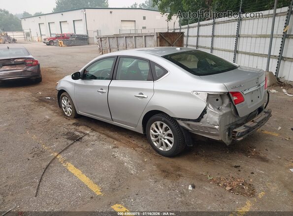 3N1AB7AP0KY278007 2019 NISSAN SENTRA Silver Trasero izquierdo