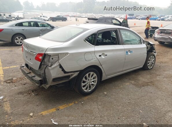 3N1AB7AP0KY278007 2019 NISSAN SENTRA Silver Trasero derecho