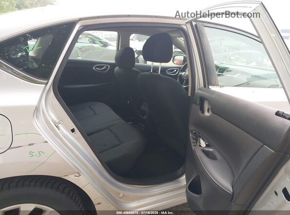 3N1AB7AP0KY278007 2019 NISSAN SENTRA Silver Vista de la etiqueta del VIN