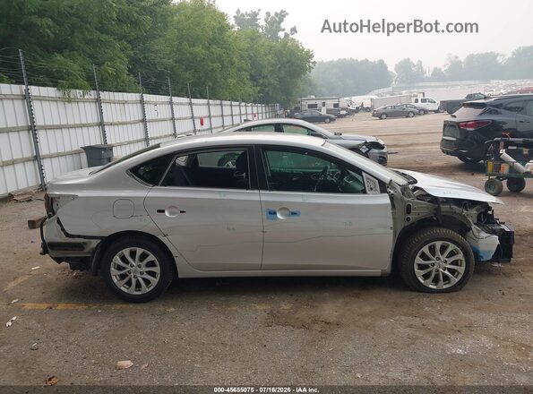 3N1AB7AP0KY278007 2019 NISSAN SENTRA Silver Vista interior trasera
