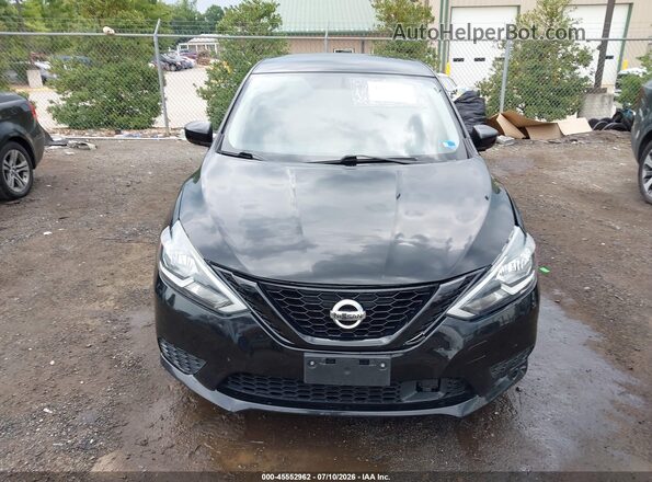 3N1AB7AP0KY284969 2019 NISSAN SENTRA Черный Вид задней части салона