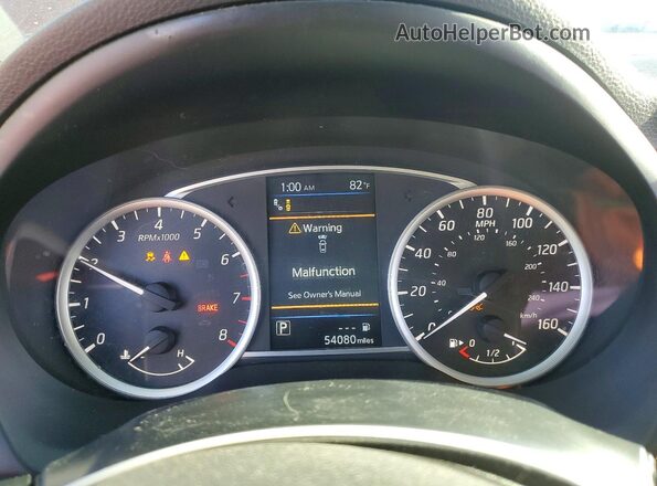 3N1AB7AP0KY285913 2019 NISSAN SENTRA Red Instrument cluster view
