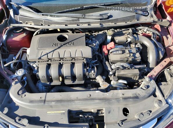 3N1AB7AP0KY285913 2019 NISSAN SENTRA Red Rear interior view