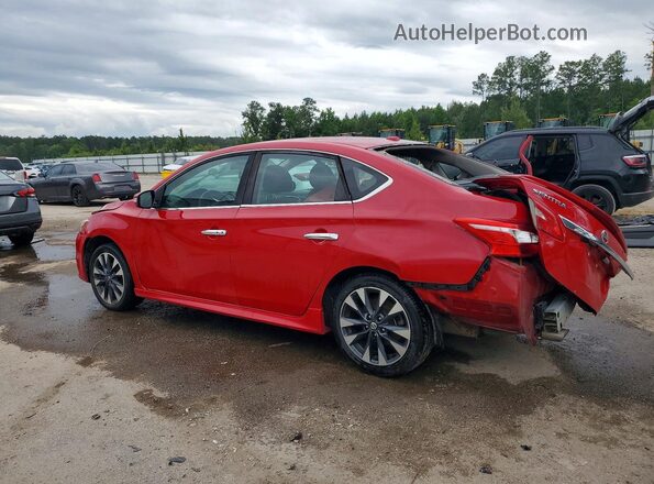 3N1AB7AP0KY288035 2019 NISSAN SENTRA Красный Задняя левая четверть