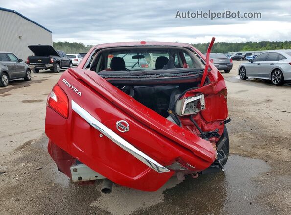 3N1AB7AP0KY288035 2019 NISSAN SENTRA Красный Вид сзади