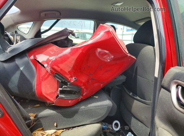 3N1AB7AP0KY288035 2019 NISSAN SENTRA Красный Вид задних сидений