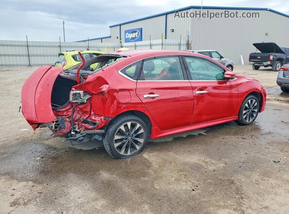 3N1AB7AP0KY288035 2019 NISSAN SENTRA Красный Задняя правая четверть