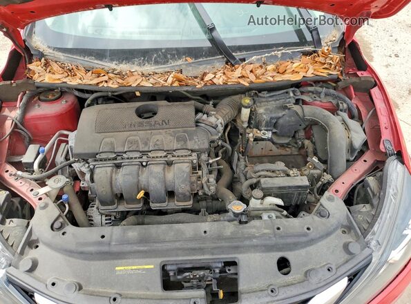 3N1AB7AP0KY288035 2019 NISSAN SENTRA Красный Вид задней части салона